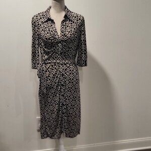 Laundry by Shelli Segal Los Angeles, Black/Tan/White Size 8 Dress (fits 6 too!)
